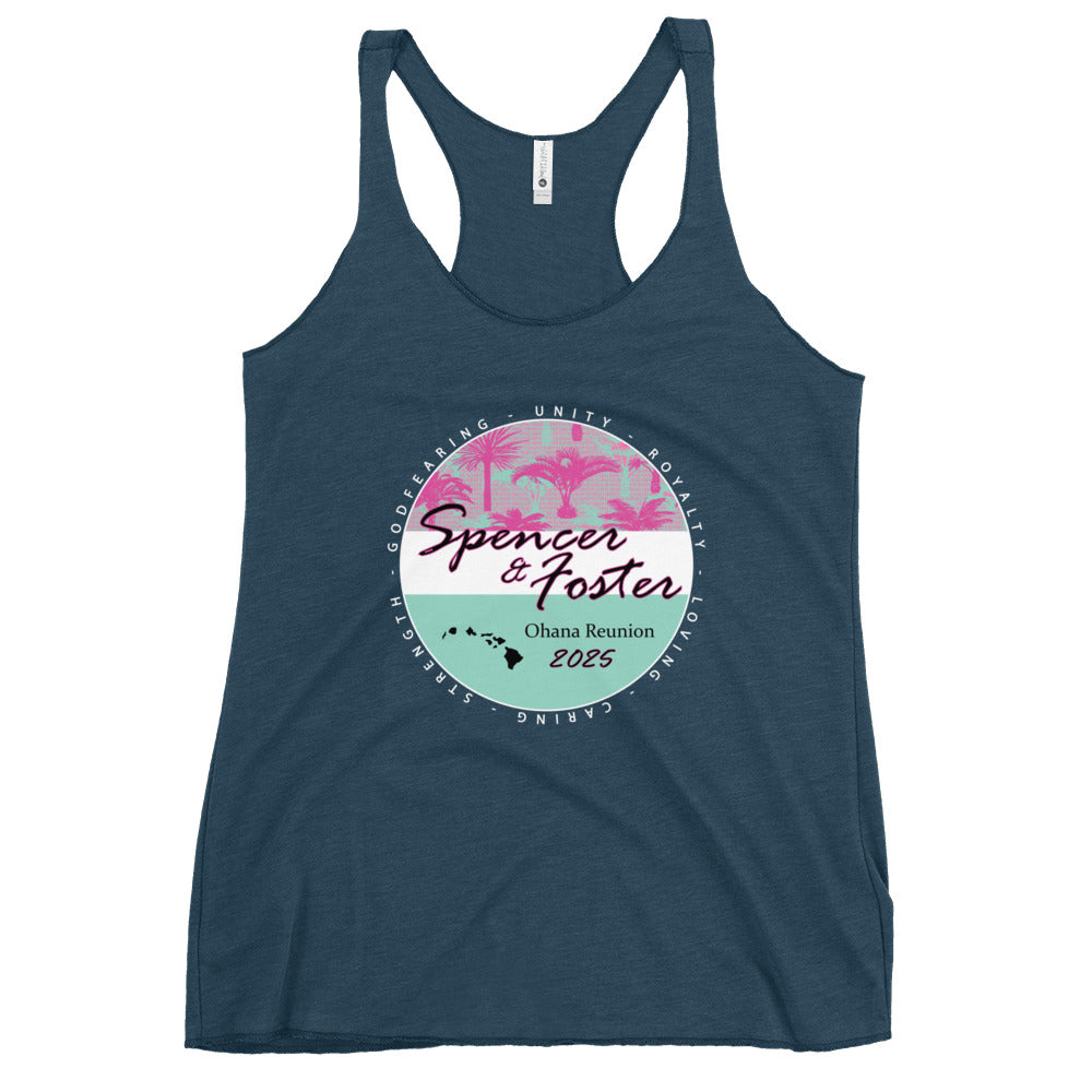 Women's Palms-WHT Racerback Tank