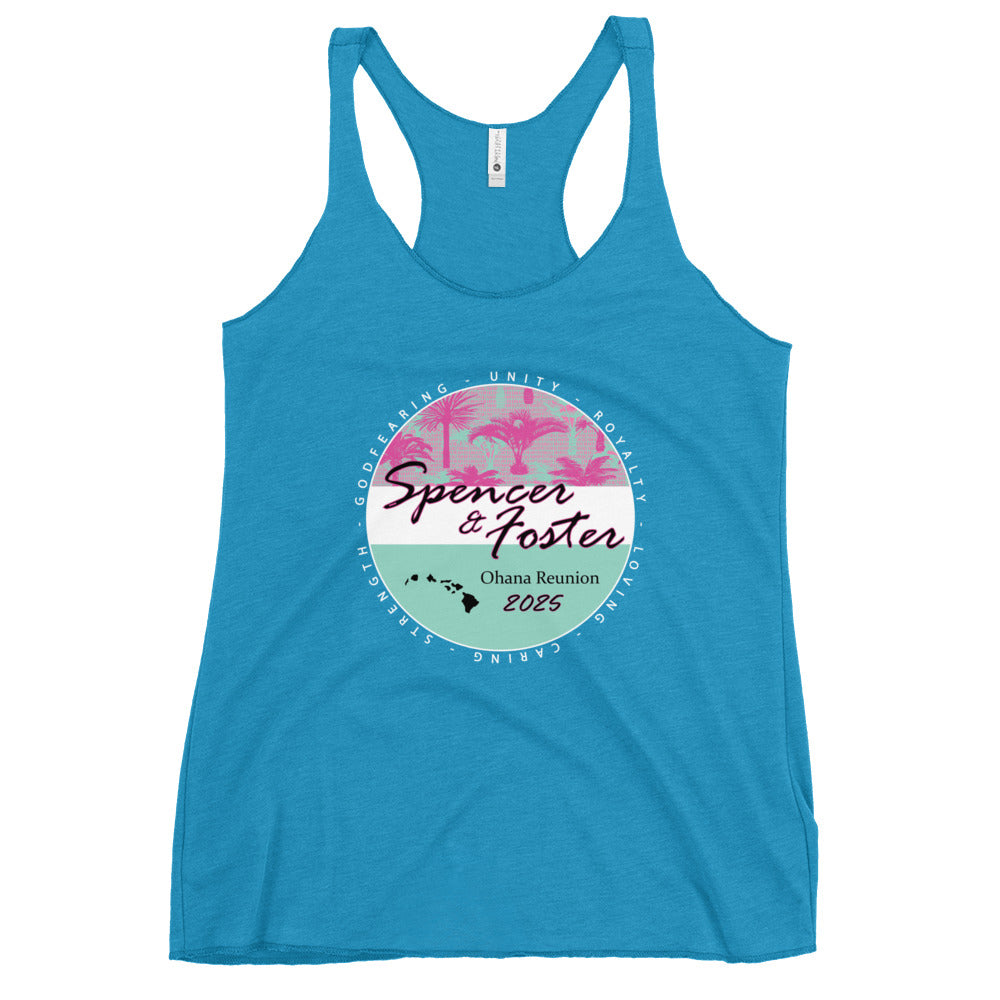 Women's Palms-WHT Racerback Tank