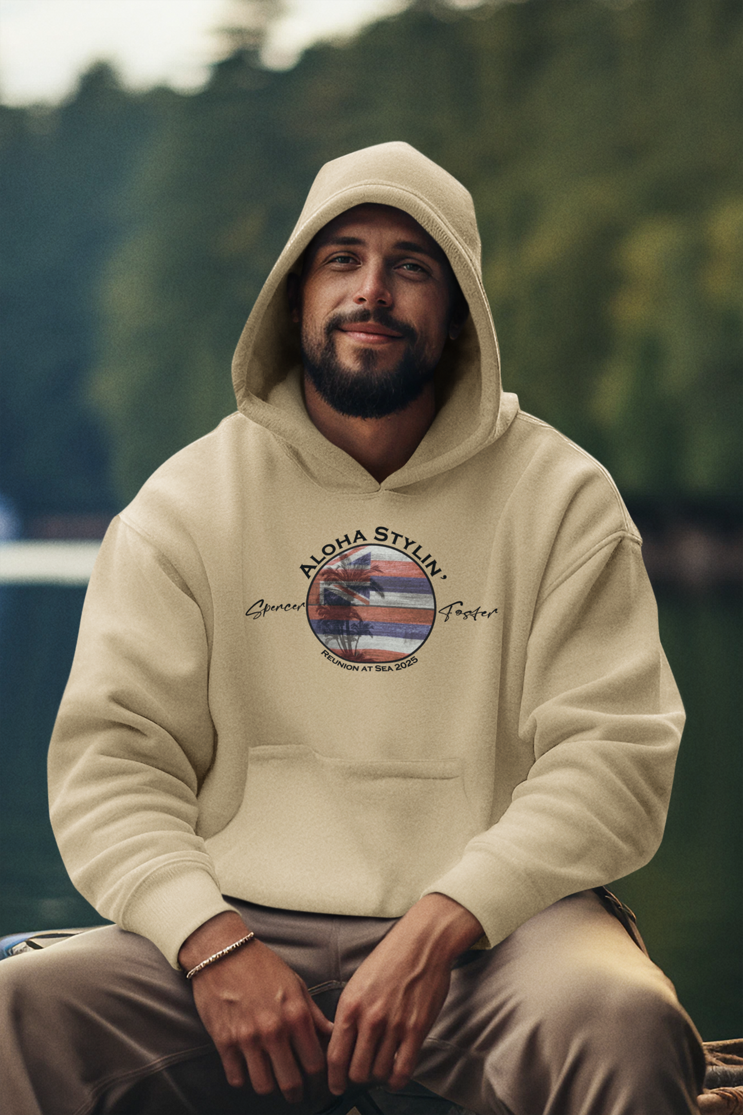 Aloha Stylin-BLK_Unisex Hoodie