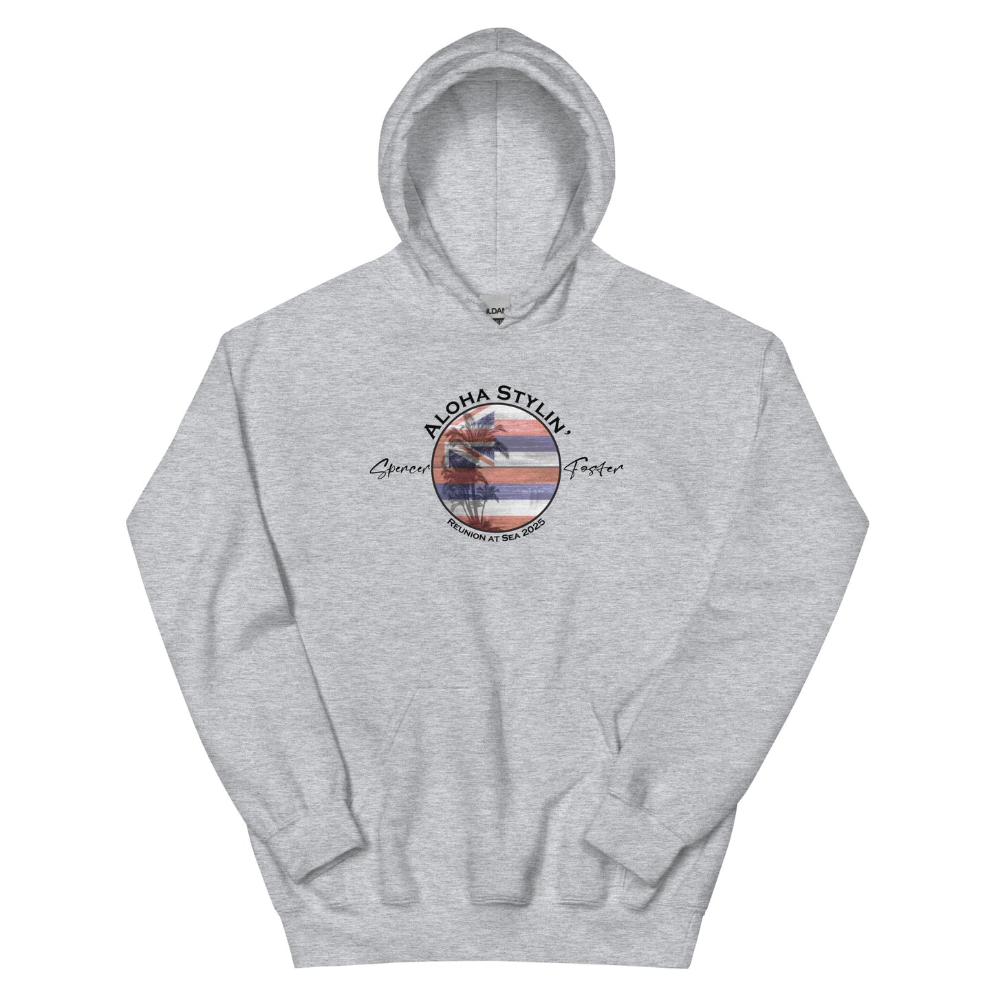 Aloha Stylin-BLK_Unisex Hoodie