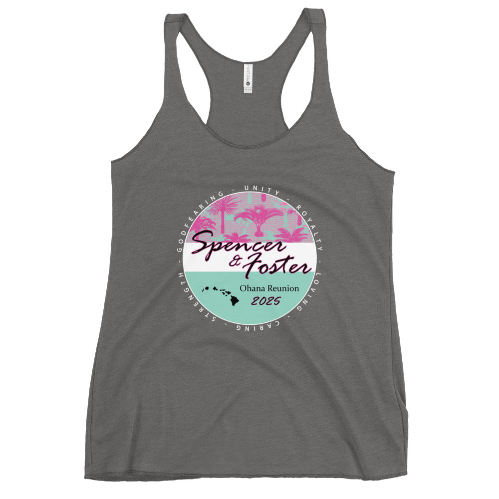 Women's Palms-WHT Racerback Tank