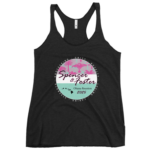 Women's Palms-WHT Racerback Tank