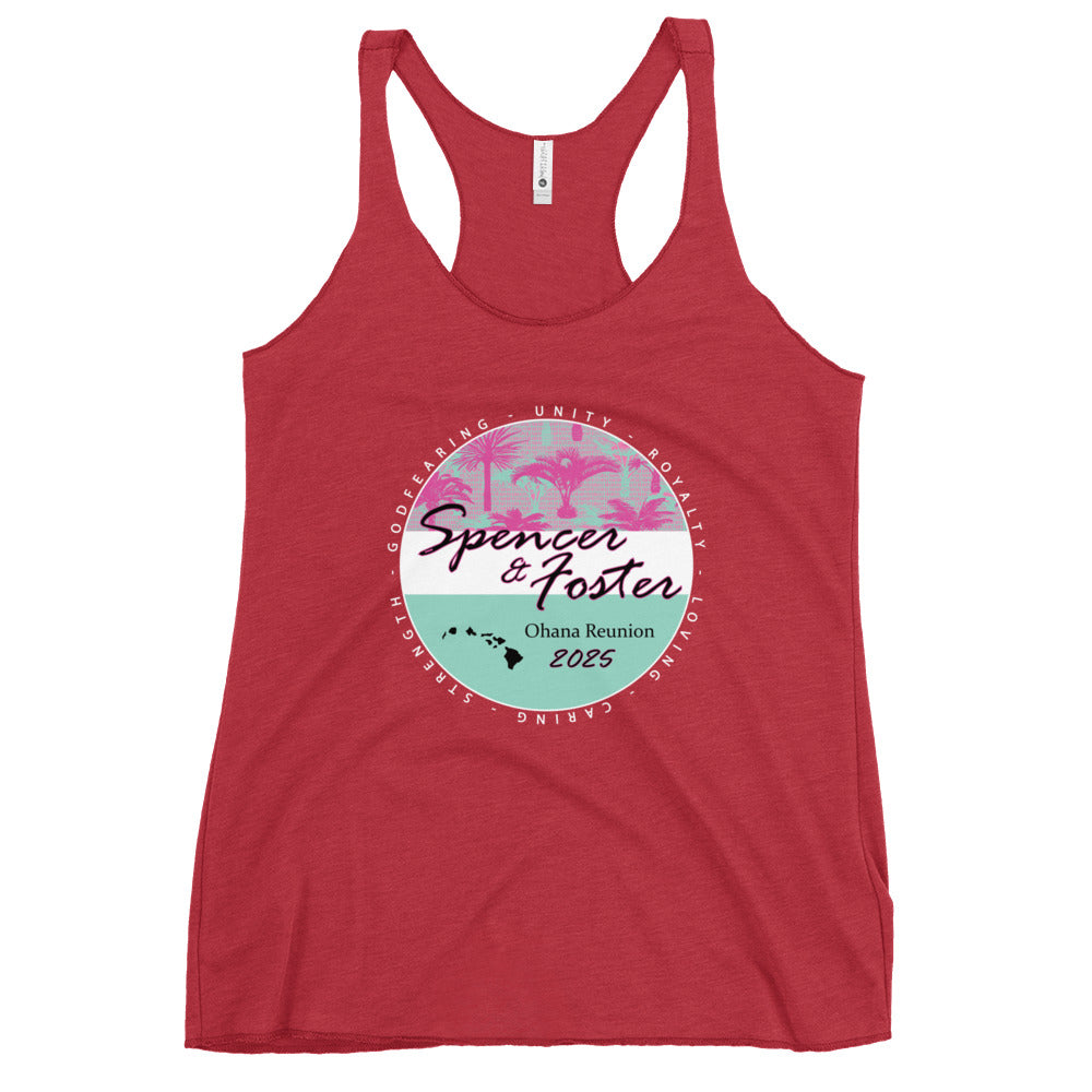 Women's Palms-WHT Racerback Tank