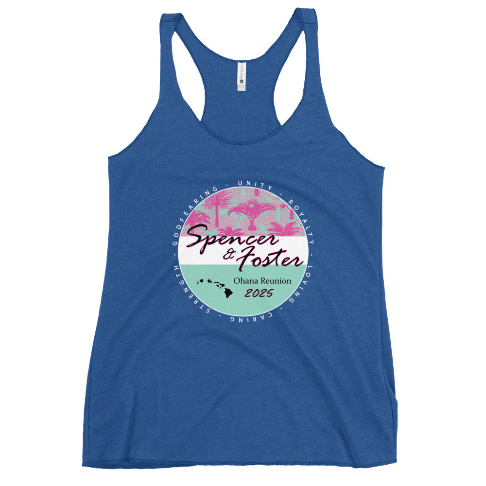 Women's Palms-WHT Racerback Tank