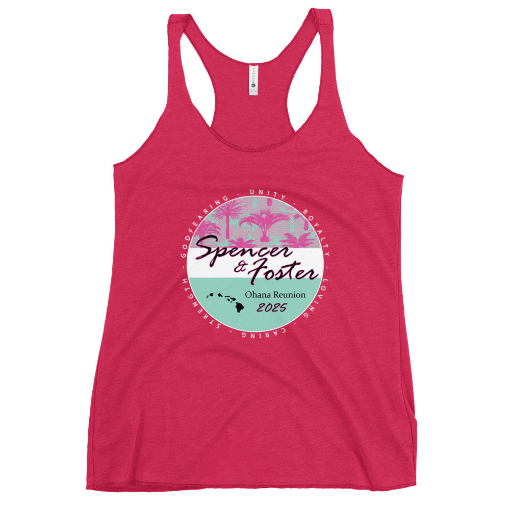 Women's Palms-WHT Racerback Tank